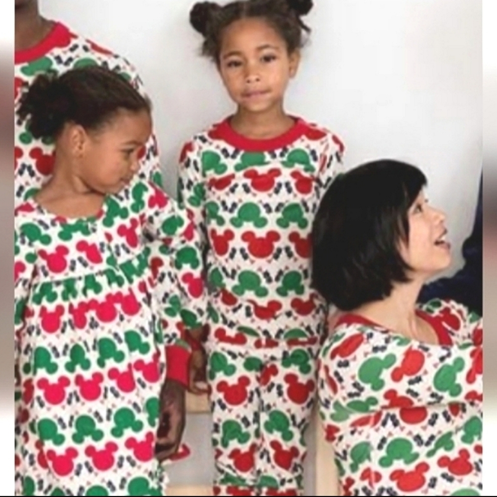 Disney Christmas Winter Pajamas Organic Hannah Andersson Soft  Cotton size 4